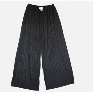 NWT Vintage Rose Marie Reid Swimsuit Cover up Sheer Pants L/XL Lace Wide Leg